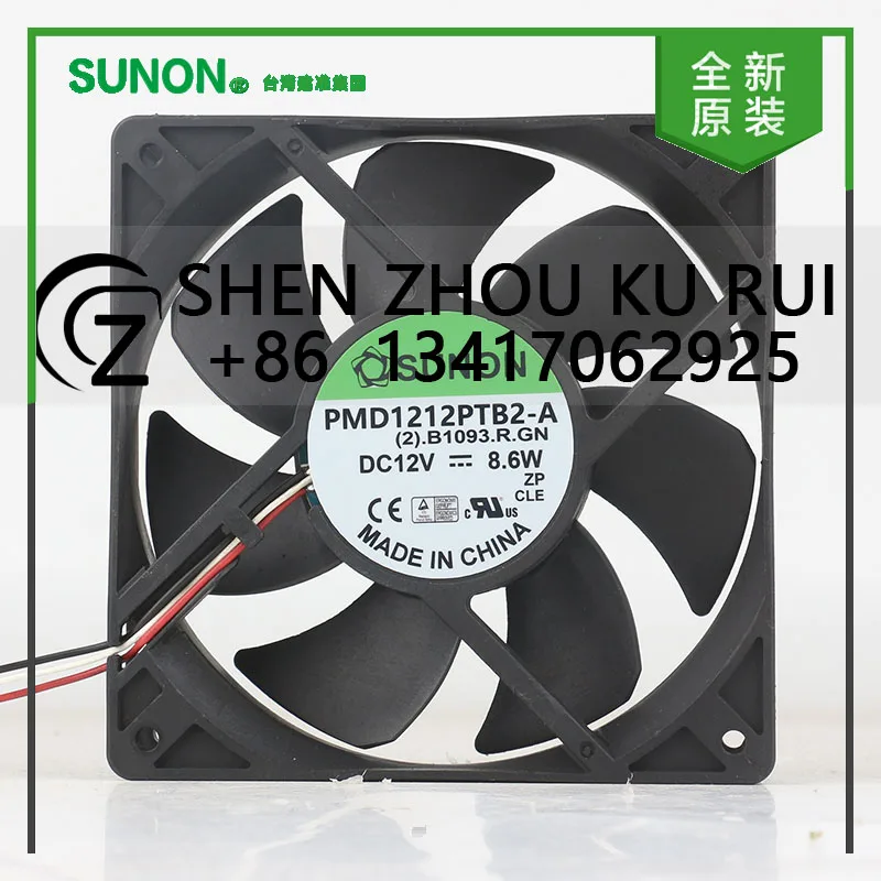 

Новый оригинальный инвертор Sunon 5 В 24 В 48 В постоянного тока 12 В 8,6 Вт AC EC 12025 120X120X25MM 12 см, двойной шар, трехпроводной охлаждающий вентилятор PMD1212PTB2-A