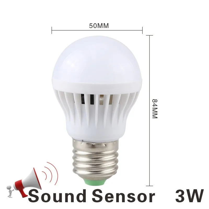 หลอดไฟ LED 3W 5W 7W 9W Activity Sensor AC 220V 230V LED PIR อินฟราเรด Body Sensor แสงแสง