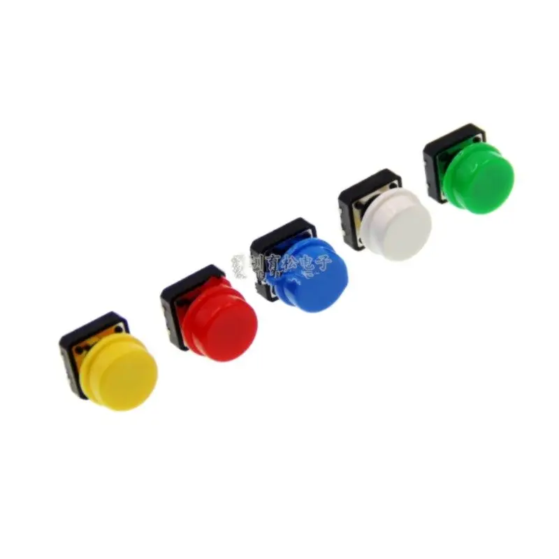 5สี20คู่12X12X7.3รอบหมวก Touch Switch สวิทช์กุญแจ B3F