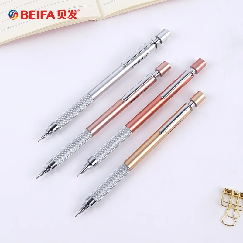 Beifa High Quality Metal Mechanical Pencil 0.5/0.7 Lapices For Professional Painting And Writing карандаш Office School Supplies