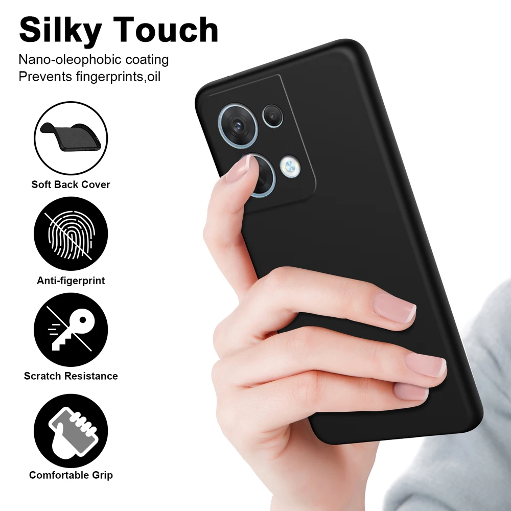 Flüssige Silikonhülle für Xiaomi Redmi Note 13 Pro 4G Cover Redmi Note 13 Pro Plus 5G 13C Bumper Redmi 13 4G 5G stoßfeste Abdeckung – Detail 5