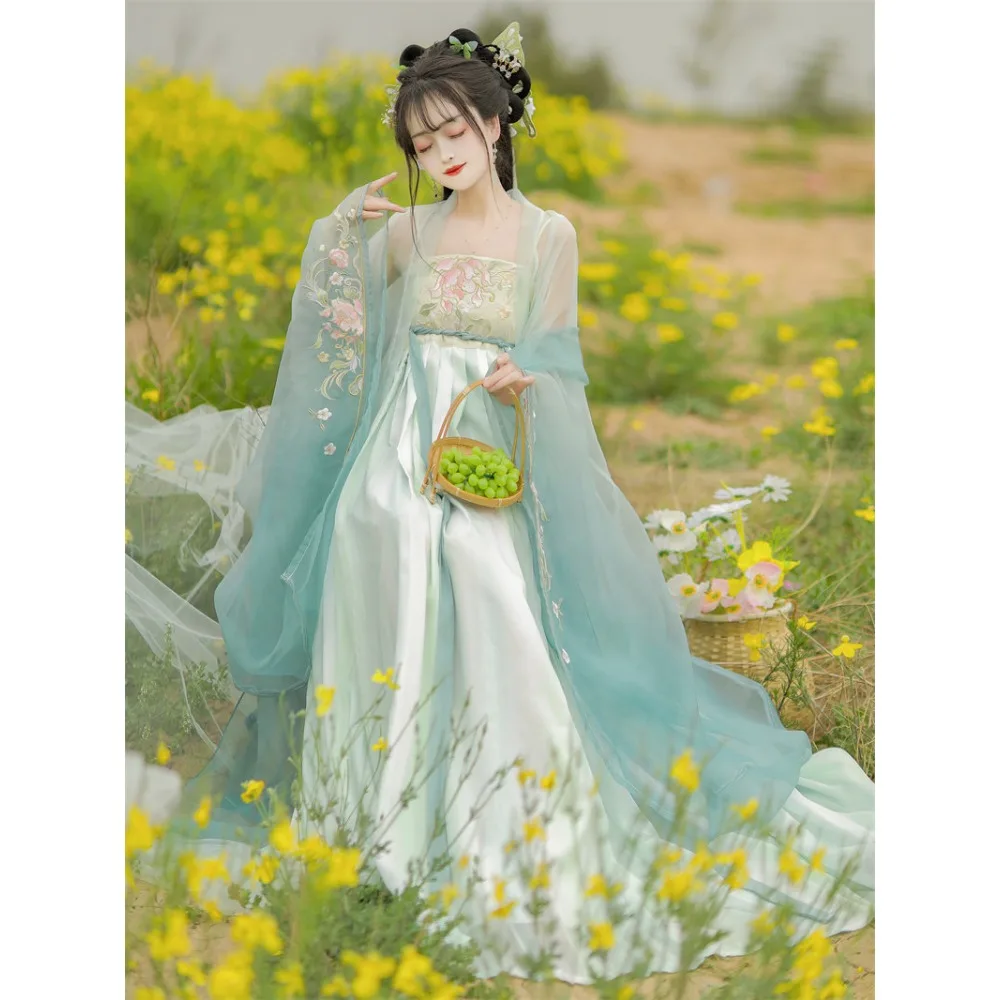 

Тонкая юбка из крокодиловой кожи для взрослых, винтажное платье, розовая элегантная вышитая блузка с широкими рукавами.