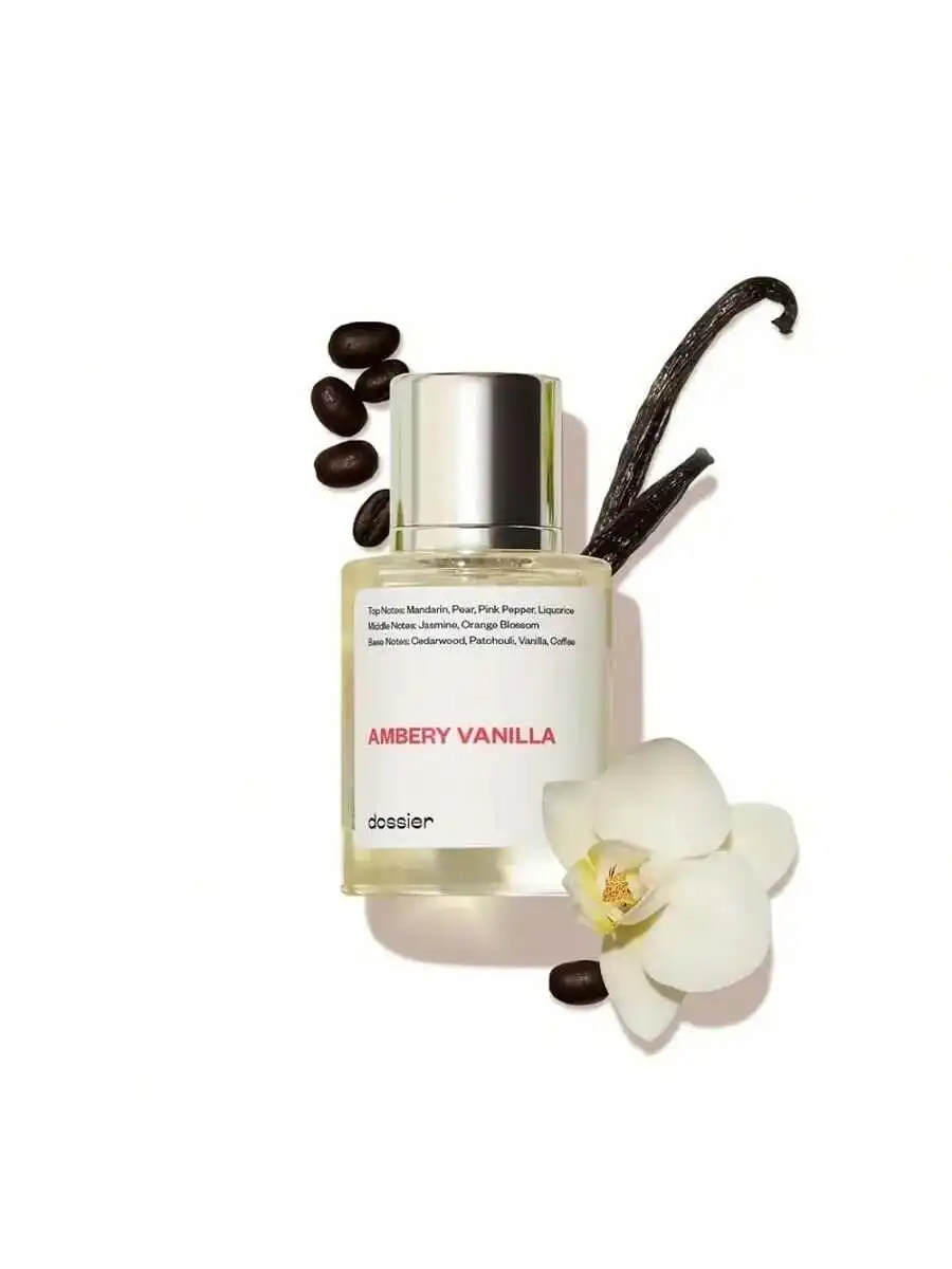 

Dossier Amber Eau De Parfum (50 мл) — парфюмерный спрей без спирта, стойкий цветочный аромат, подарок на Хэллоуин