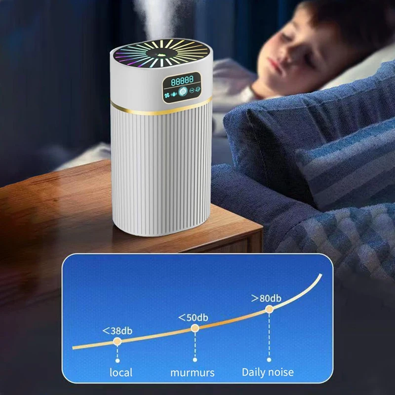 Humidifiers Witn Night Light,Humidifiers For Bedroom And Large Room, 1.1L Cool Mist Humidifier For Bedroom, Office