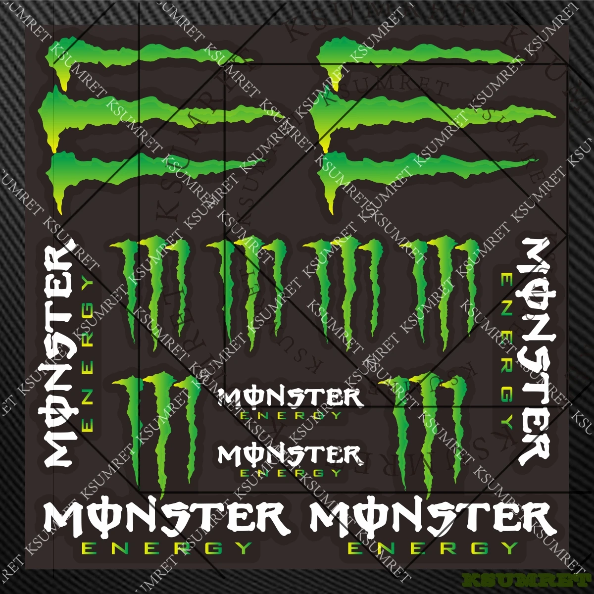 

Виниловая наклейка для Monster Energy, набор наклеек для мотоцикла