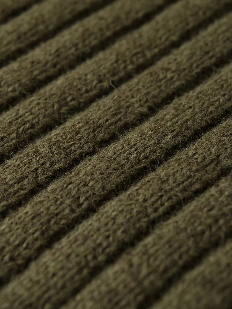 Новый женский модный универсальный темпераментный однотонный тонкий вязаный жилет без рукавов с высоким воротником в европейском стиле