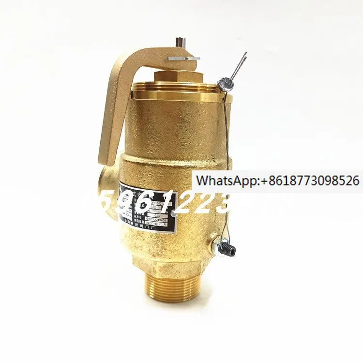 

A28HP-16T/25T Shanghai Yuejin Valve Factory Full Lift Copper Air Compressor Air Safety Valve DN32 40