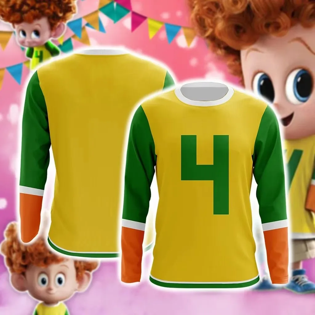 Jonathan Cosplay Costume Hotel Cartoon Movie Transylvania Men's Kid T-shirt Halloween Cosplay Halloween Fashion Football Jersey