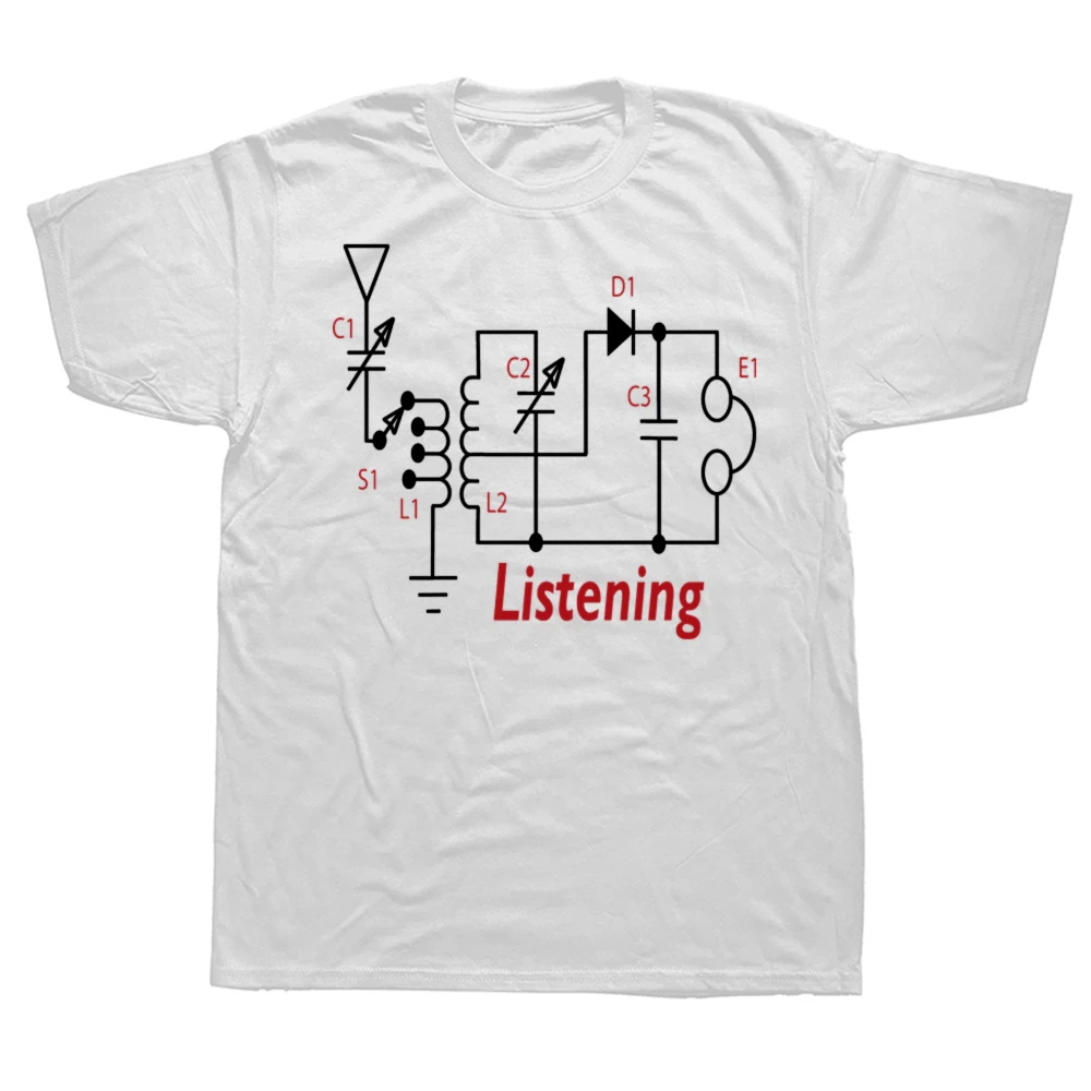 

Funny Amateur Ham Radio Operator Printing T-shirts Men Women's Fashion Casual Tshirt Loose T Shirt