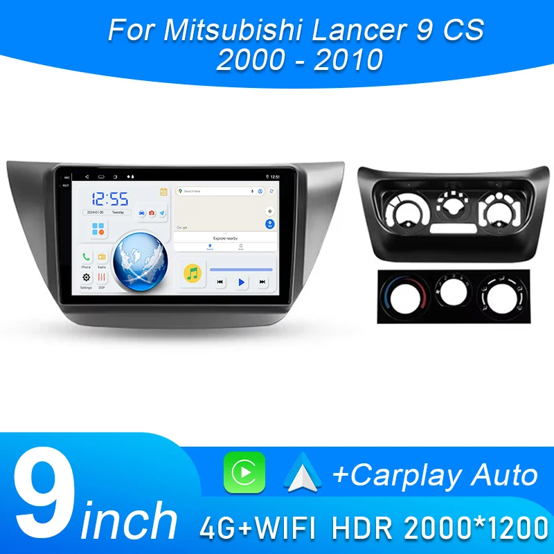 

Android 15 For Mitsubishi Lancer 9 CS 2000-2010 Carplay Navigazione Multimedi Head Unit Screen DVD GPS Screen No 2Din DVD
