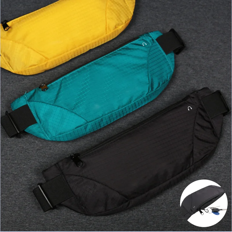 Sac de taille coloré imperméable à l'eau taille Bum sac course Jogging ceinture pochette Zip Fanny Pack Sport coureur sacs à bandoulière hommes et femmes