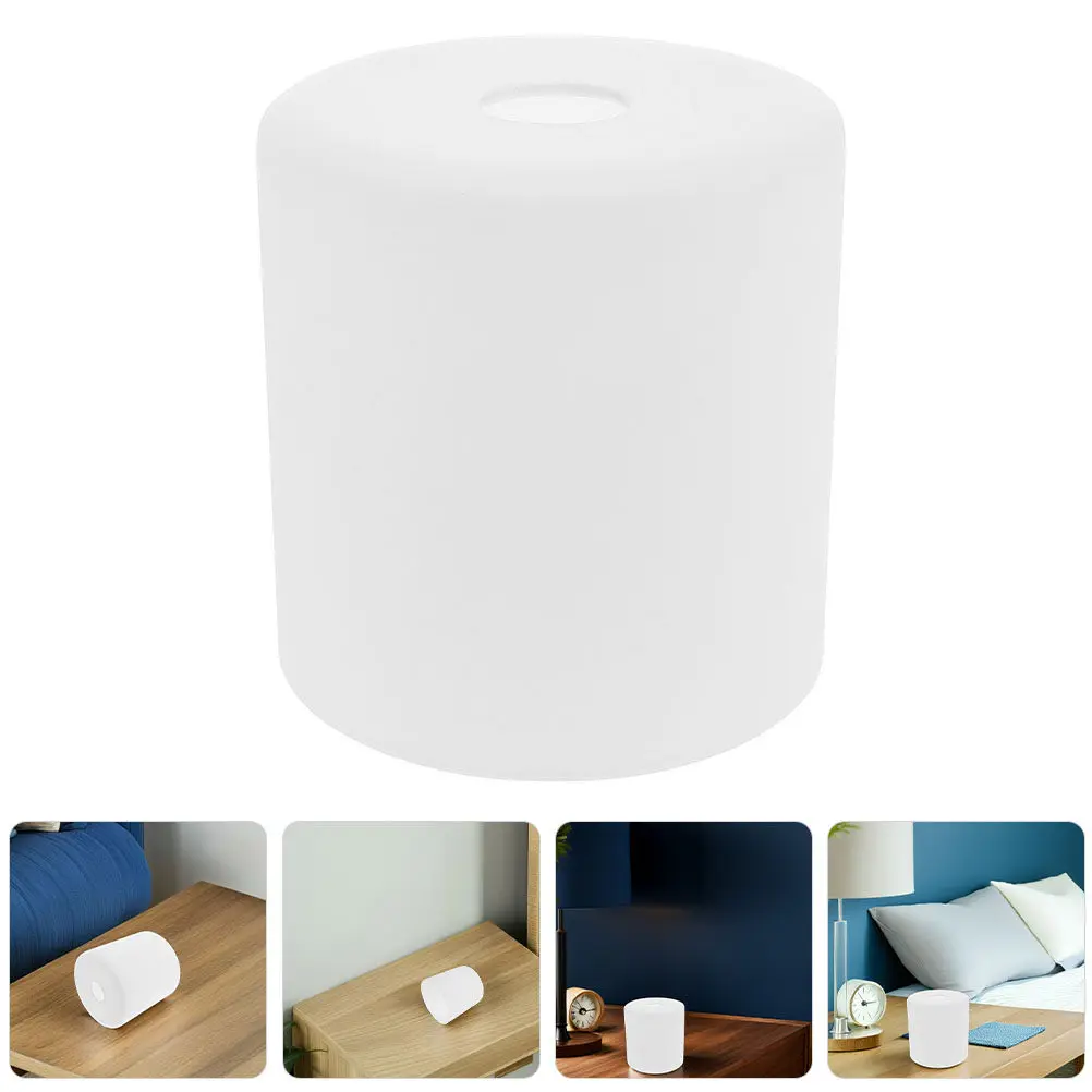 

Молочно-белый стеклянный абажур цилиндрической формы с цоколем E27, равномерное рассеивание света, для потолочных светильников в современном и винтажном стиле