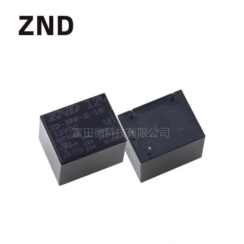 5Pcs ZND Relay ZD-3FF-S-1H/1Z-M-12VDC 4Pin 5Pin 10A Compatible SRD HF3FF-012 12V Power Relay