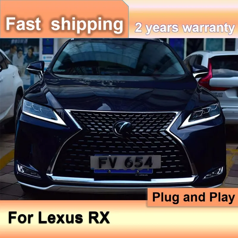 Car Accessories for Lexus RX300 Head Light 2020-2022 RX270 Headlight RX450 RX200T DRL Turn Signal Low High Beam Projector Lens