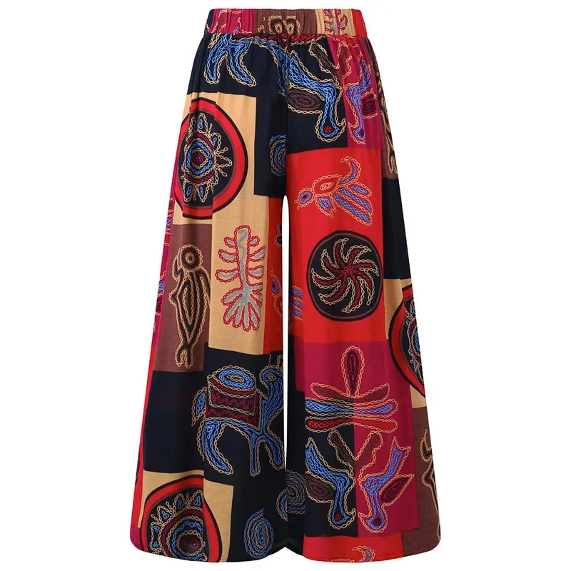 fashion african clothes dresses pant for women hip hop africa clothing dashiki wide leg pant casual joggers sweatpants 2024