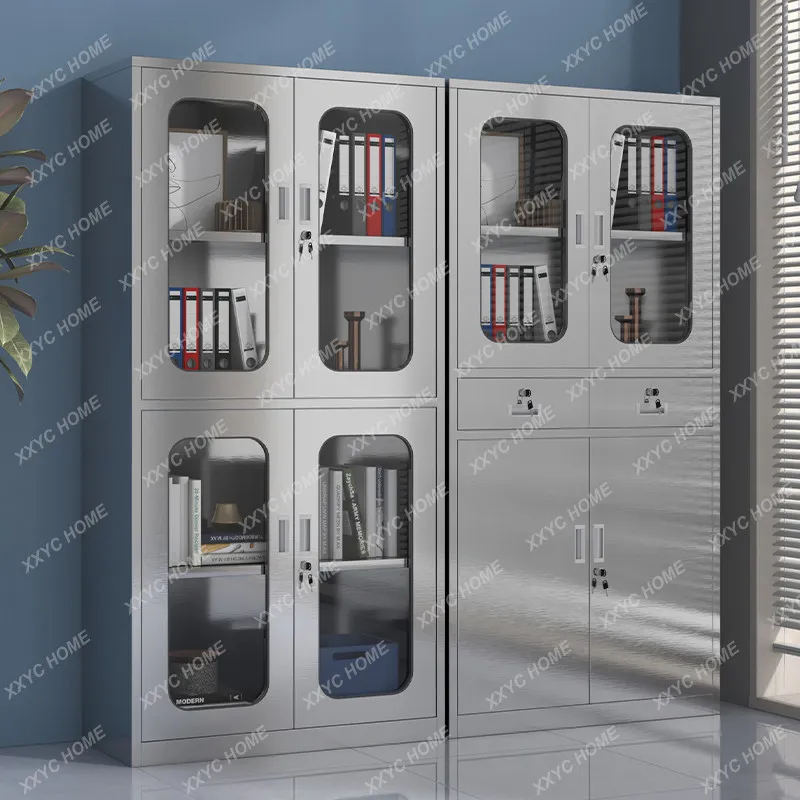 

304 Stainless Steel File Cabinet Sterile Instrument Cabinet Western Medicine Cabinet Office Storage Bookcase Locker Small Shor