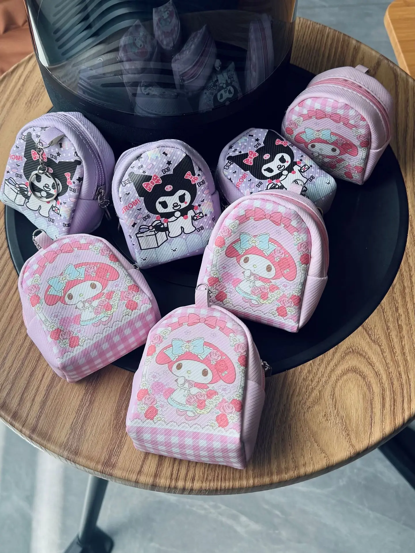 

Sanrio Cute Melody Kuromi Mini Storage Bag for Girls Kids Cartoon Bag Fashion Kindergarten Student Fashion Money Bag Gift