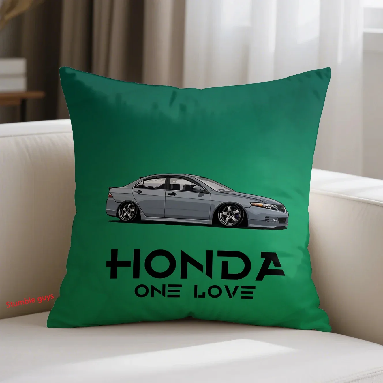 

Honda 45X45cm Sports Motorcycle Racing Sofa Cushion Cover Warm Living Room