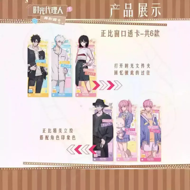 Link Click Special Shape Transparent Card Series Blind Bag Lu Guang Cheng Xiaoshi Collectible Anime Merch Surprise Gift For Fan - view 4