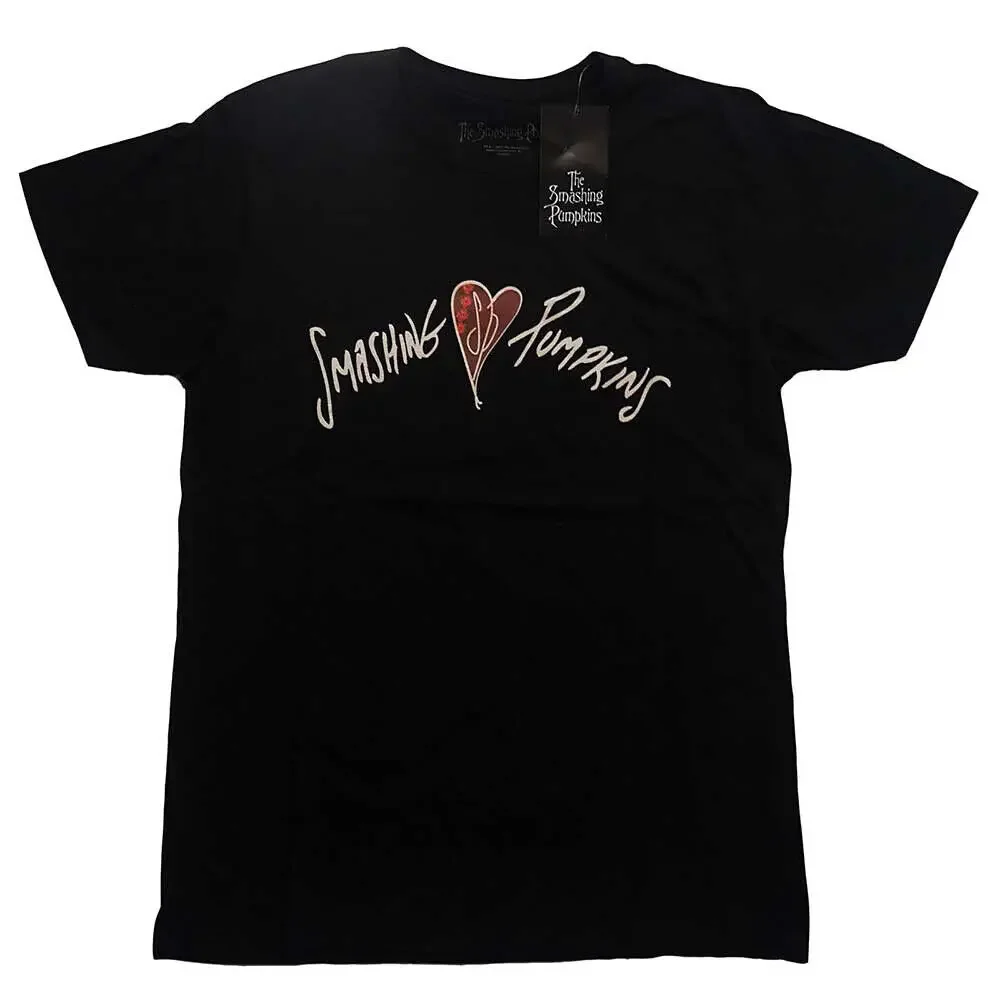 Men's Smashing Pumpkins Gish Heart T-shirt Large Black