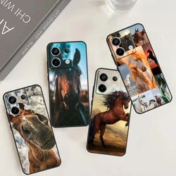 Horse Animal Case For Xiaomi Redmi Note 12 11 10 9 13 Pro Plus 9S 10S 11S 12S Redmi 13C 9C 10C 12C Cover