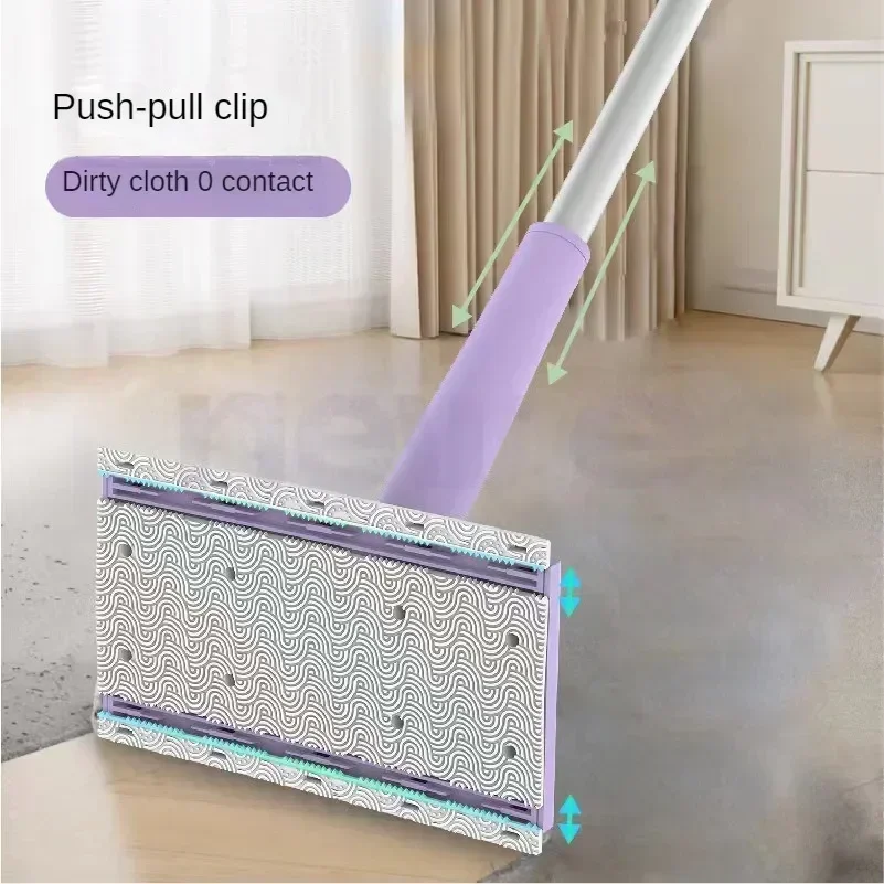 Portable Mini Mop Automatic Paper Towel Changing Mop Mini Face Towel Compatible Mop For Floor Window And Dust Removal