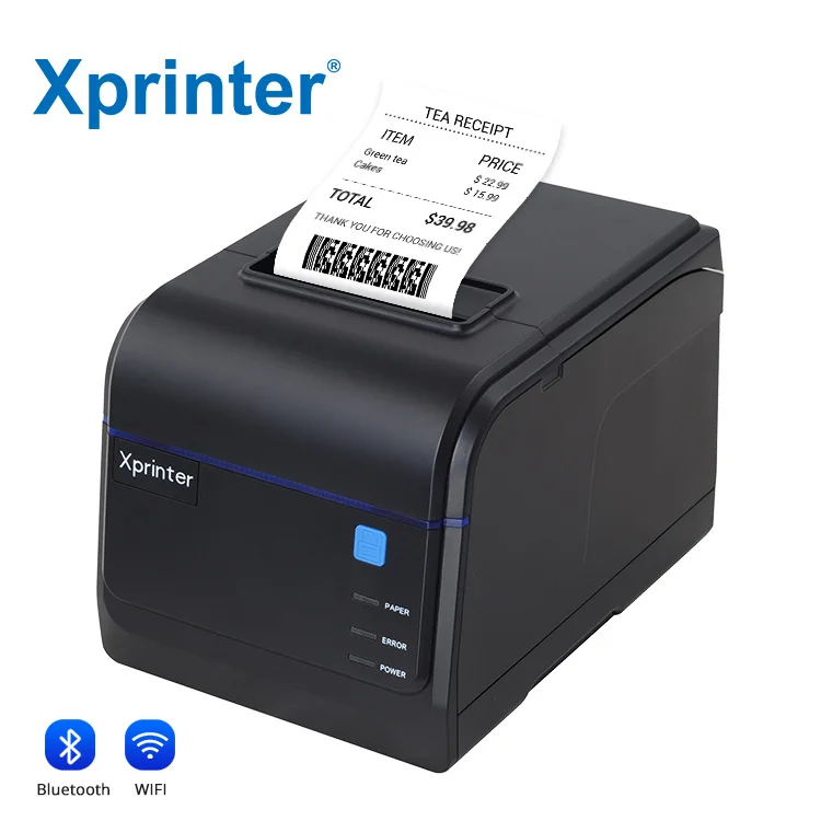 

Xprinter XP-A260N Custom Pos Printer 80mm With Bluetooth 260mm/S High Speed Printing Kitchen Receipt Printer