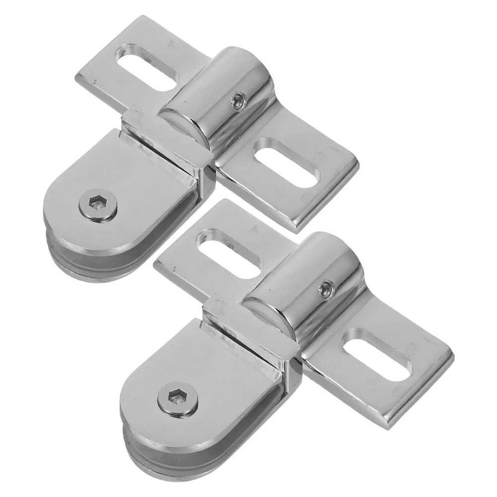 

1 set 1 Set Of Zinc Alloy Shower Door Pivot Hinges Heavy Duty Glass Door Hinge Replacement For Bathroom Cabinet Enclosure