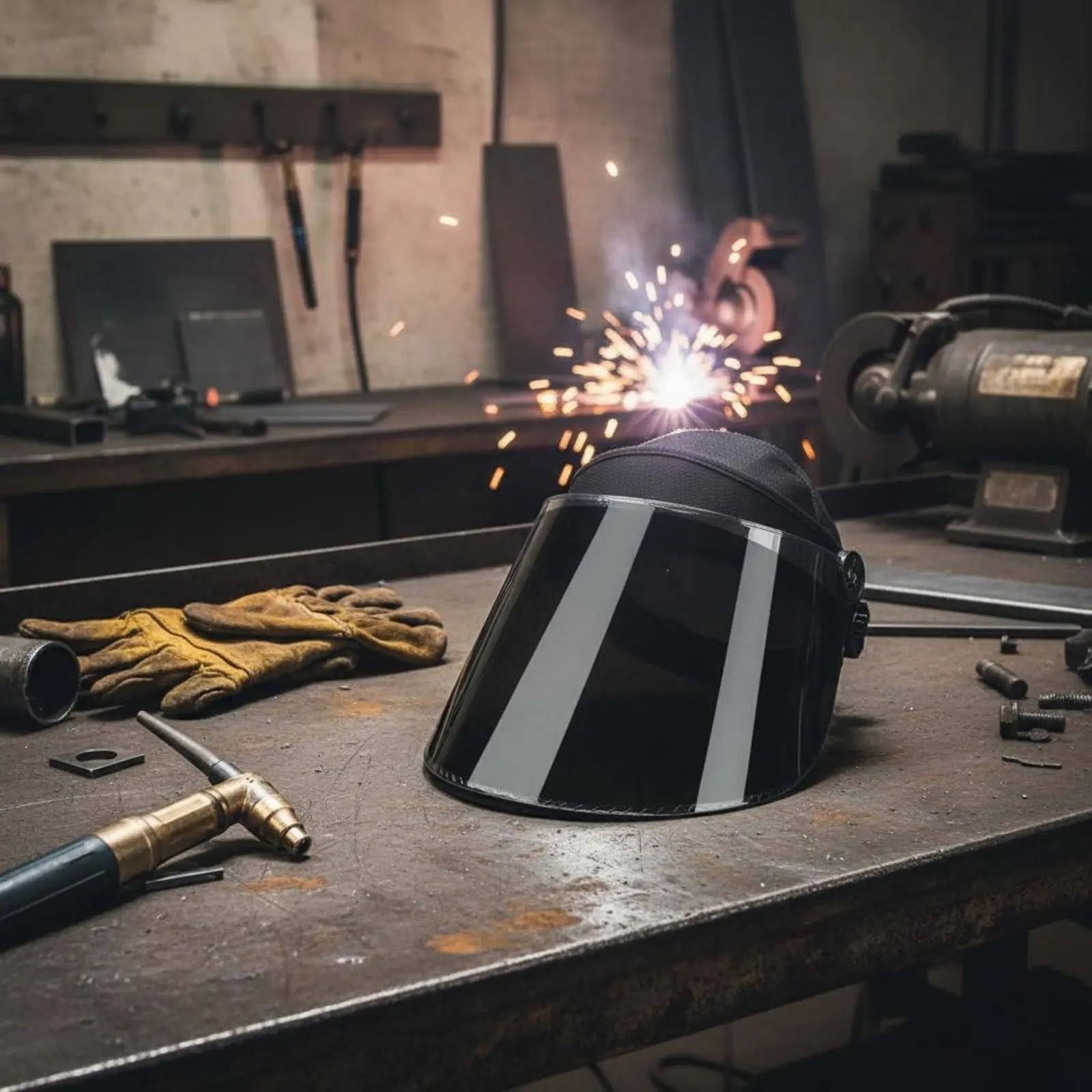 Metal-Joining Face Visor Heat-Resistant Welders Face Visor Cutting Protection Hood Safety Safety Gear Wide Field of View