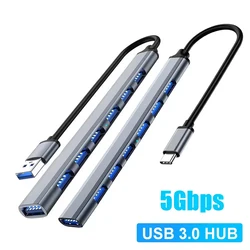 USB HUB USB 3.0 HUB USB 2.0 HUB USB C HUB Type C HUB Multi Splitter High Speed 5Gbps For PC Computer Multiport USB A HUB Port