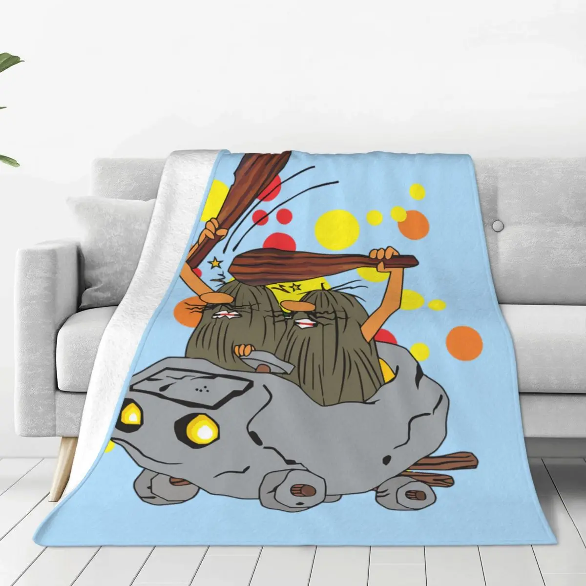 Captain Caveman Blanket Flannel Throw Blanket Summer Air Conditioning Portable Soft Warm Bedspreads