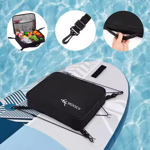 Portable Deck Cooler Pouch Waterproof Sup Paddle Board Accessories Bag Paddleboard Cooler Deck Bag for Paddleboard Camping Kayak