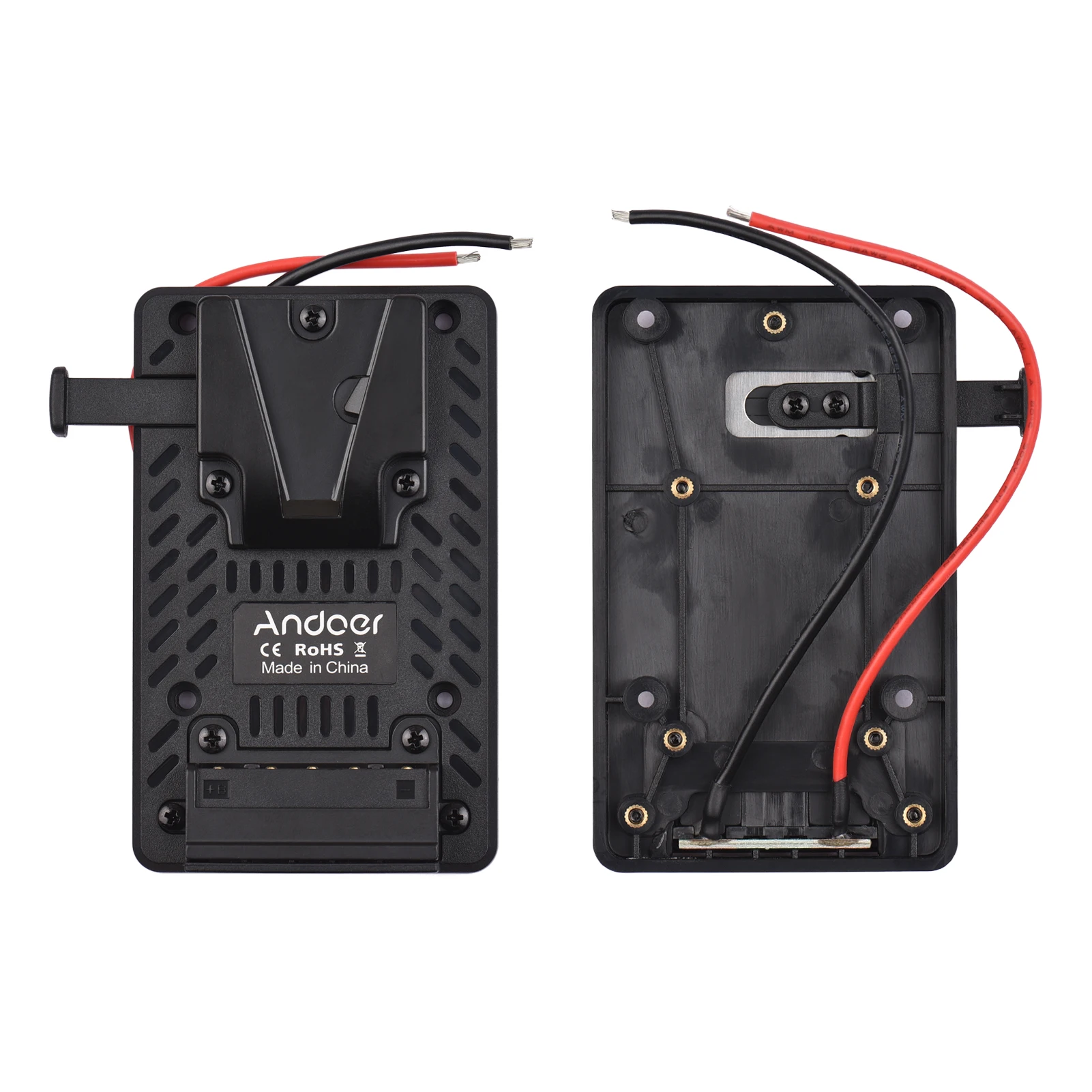ZK30 Andoer V-lock Battery Back Pack Plate Adapter Replacement for Sony V-Mount Battery