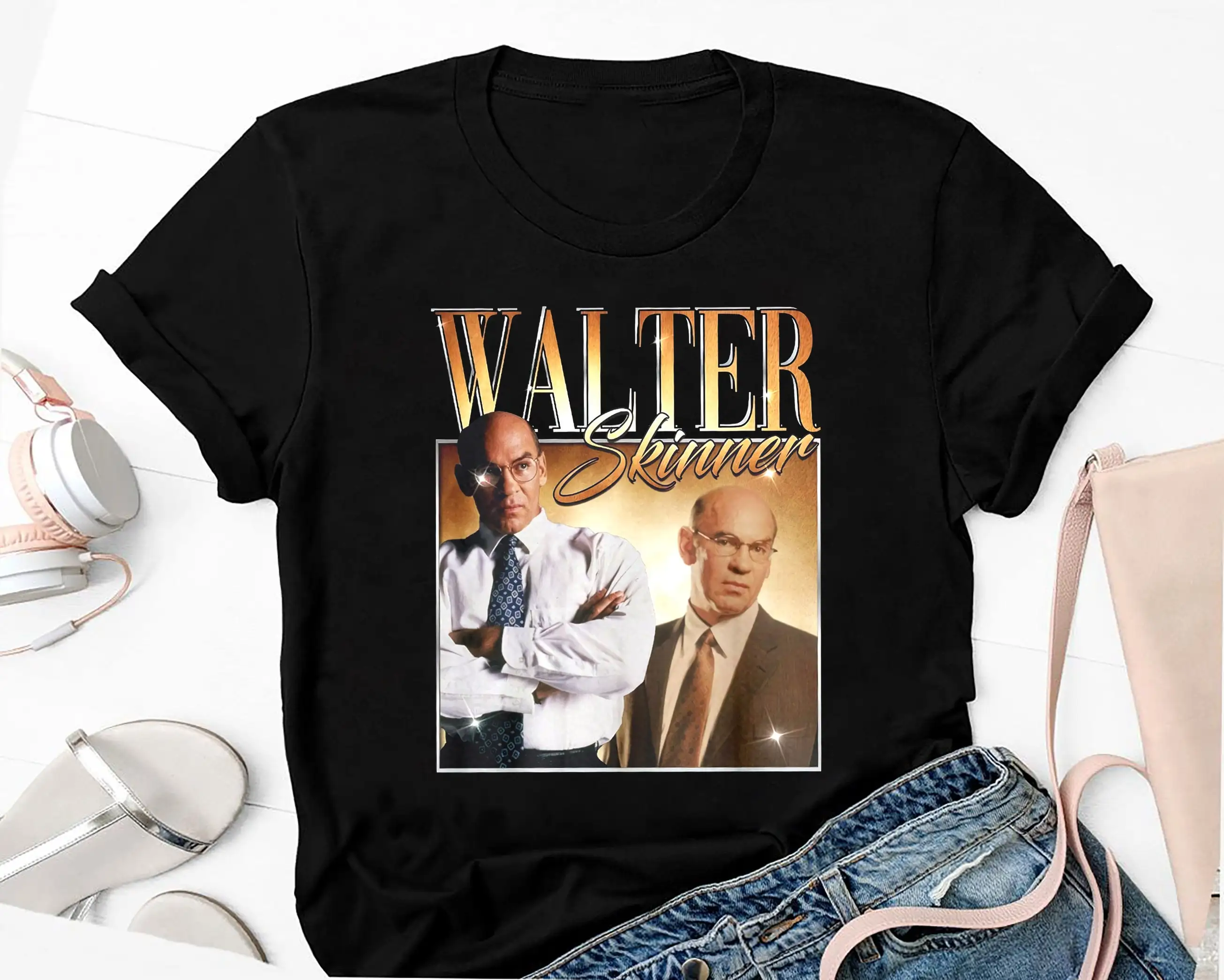 The X Files Mitch Pileggi Walter Skinner 90S Vintage T Shirt For Fan Movie