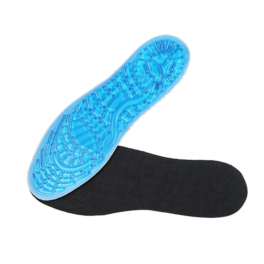 

1 Pair Massage Insoles Gel Cushion Foot Pad For Men Women Cut-To-Fit Shoe Insole Support Sports Running Hiking Climbing Foot