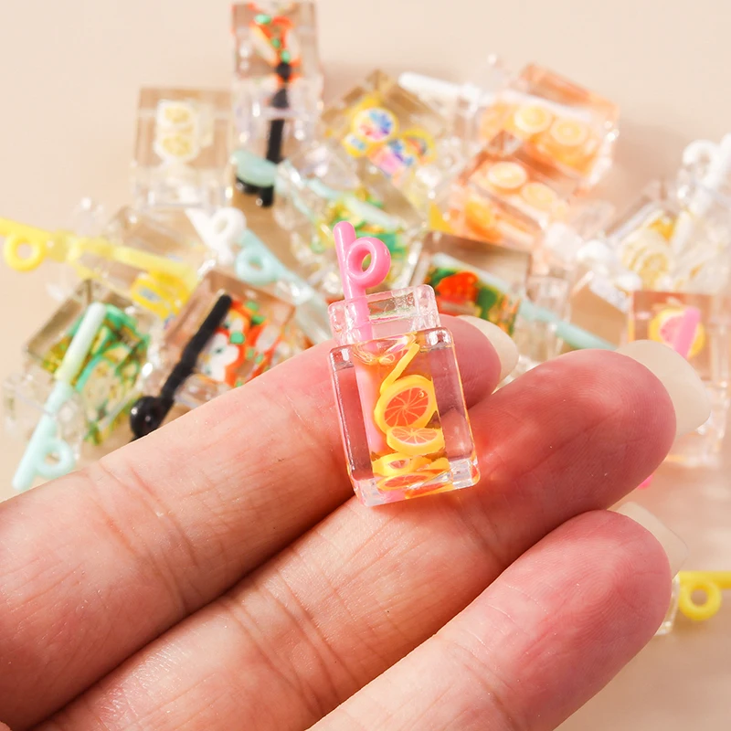 Leslie 10 Stück Gemischte Stile Sommer-Glasfläschchen mit Perlen-Muschel-Anhängern für DIY Ohrringe, Schlüsselanhänger, Halsketten und Schmuckherstellung – Detail 8