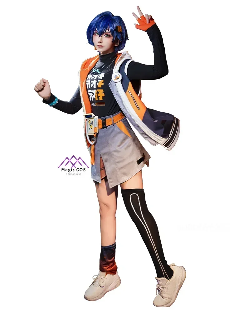 Zenless Zone Zero Cosplay Costume para homens e mulheres, Halloween Uniforme, Vestido, Peruca