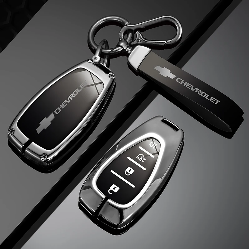 Leather Car Key Bag Case for Chevrolet Onix Equino Orlando Cruze Spark Sonic Camaro Volt Bolt Trax Malibu Blazer Traverse Seeker