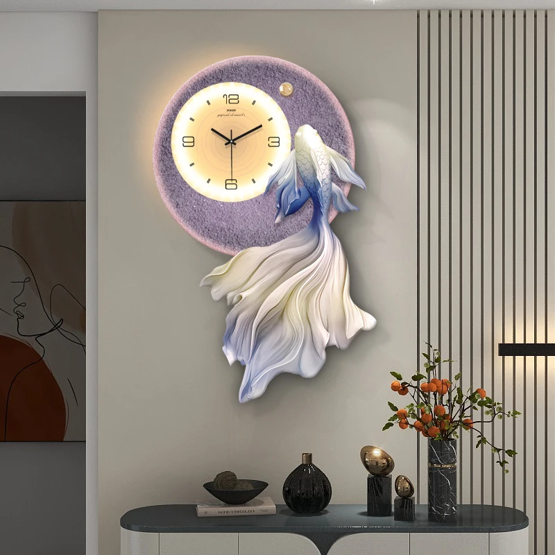 Настенные часы для гостиной, дивана, фон, настенная декоративная живопись, креативная атмосфера, часы, украшение на стену