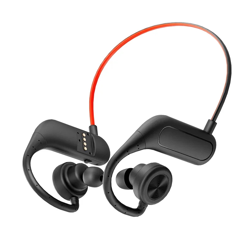 Waterproof Headset IPX8 Swimming Earphone 32GB Memory MP3 Player 12 Hours Playing Bluetooth Running Hifi Bass Wireless Earbud