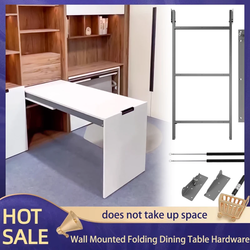 

Downturn Wall-Mounted Foldable Dining Table Hardware Accessories Household Small Household Wall-Mounted Desk Bar