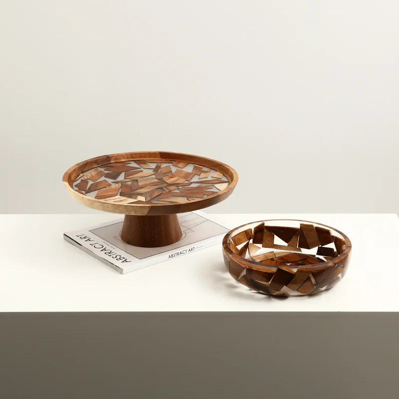 

Декоративный поднос из смолы в форме фруктовницы для гостиничных номеров, кофейных столиков и баров