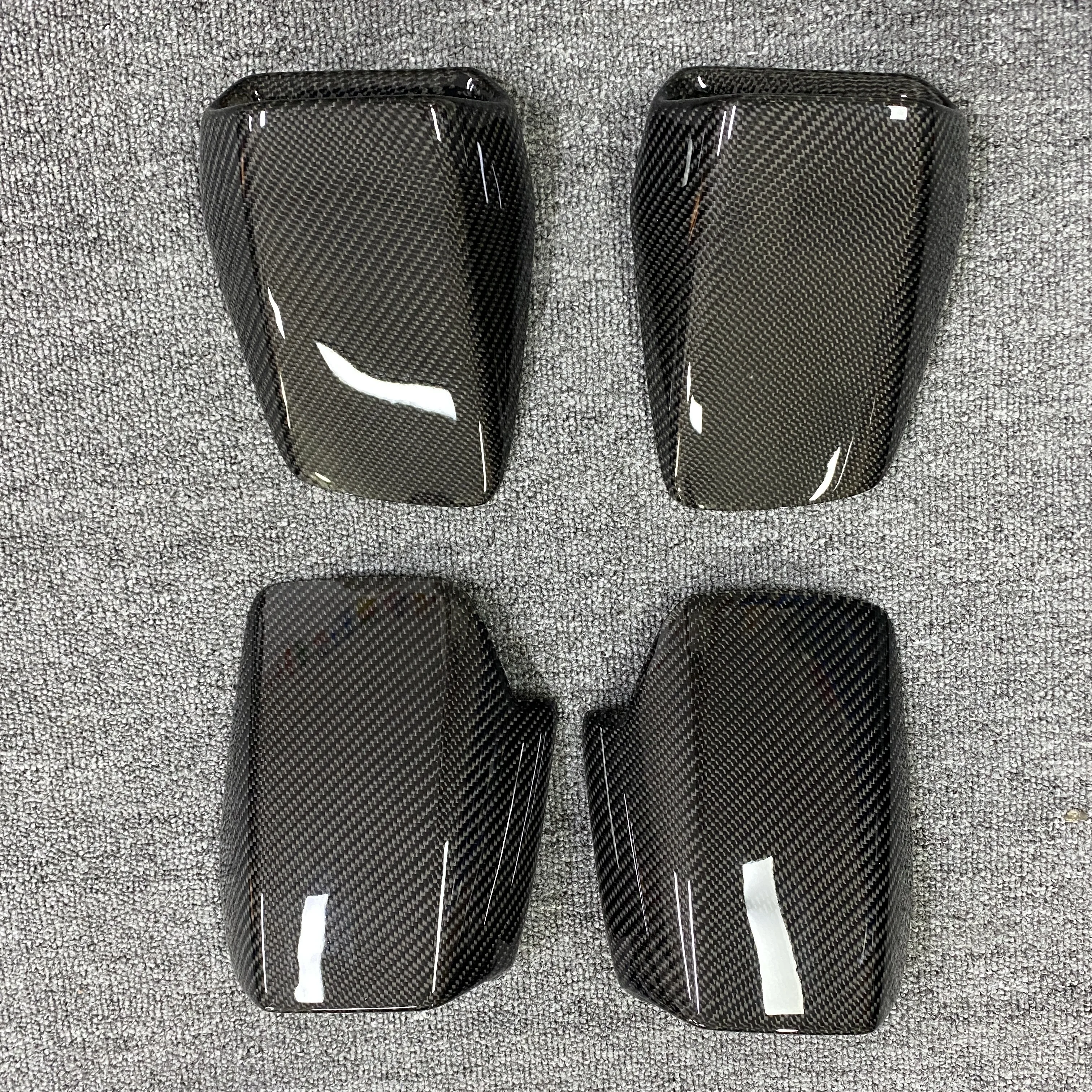 Real Dry Carbon Fibre Car Interior Center Cover Door Handle Panel Steering Wheel Trim Set For Lamborghini Huracan LP610 LP580