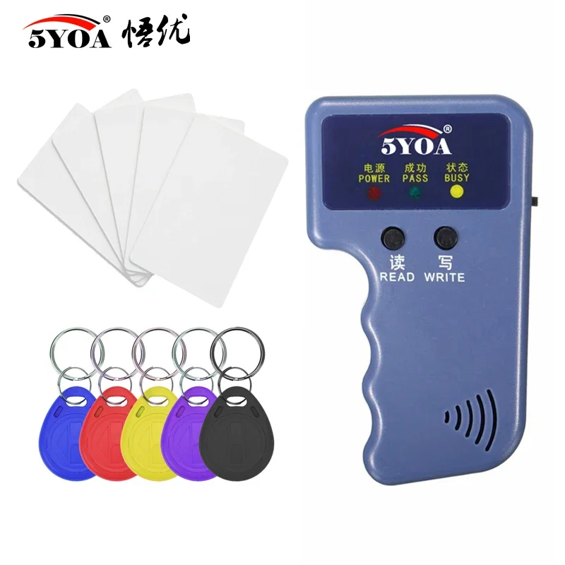5YOA 125KHz RFID Duplicator Copier Writer Programmer Reader Writer ID Card Cloner & key