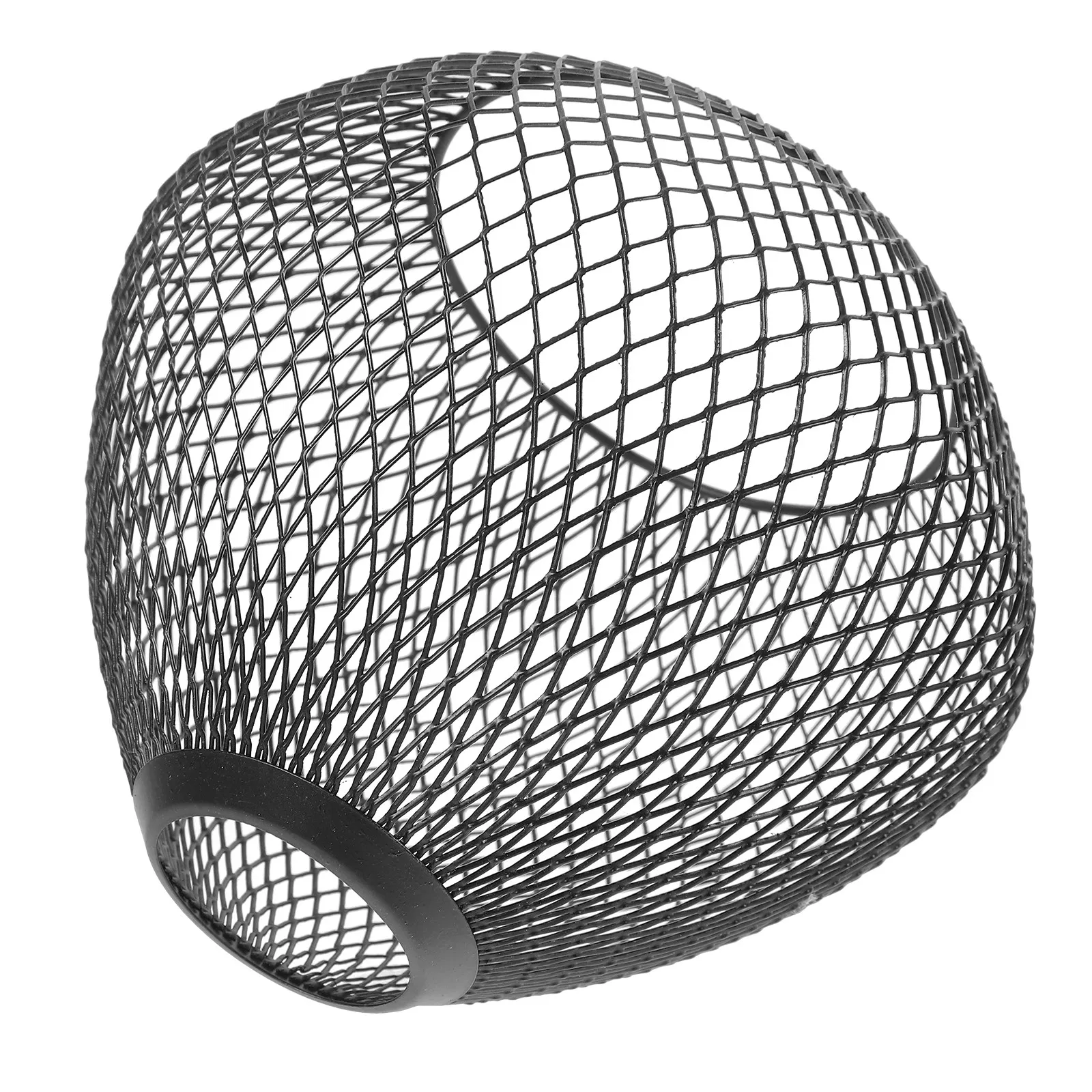 

Geometric Lamp Shade Metal Mesh Lampshade for Pendant Light Hanging Lampshade Only Black Iron Cage Lamp Shade Restaurant Home