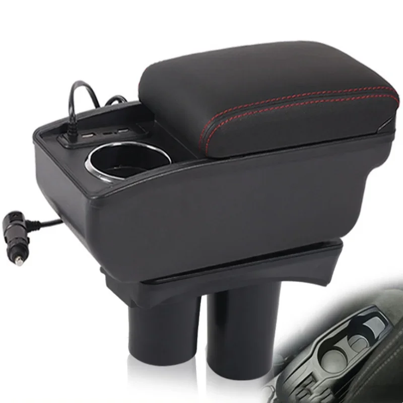 

For Peugeot 301 Armrest box For Citroen c-elysee Car Armrest box Storage Box cup holder Dedicated Retrofit Car Accessories