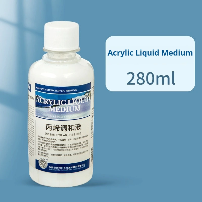100/280ML Acrylic Paint Special Blend Liquid Acrylic Fluid Medium Pigment Matte Gloss Acrylic Paint Retarder DIY Art Supplies