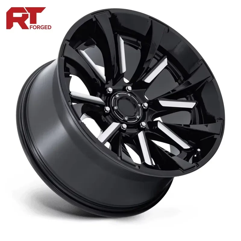 Custom 20x9 22x10 24x12 Forged Wheels 6x139.7 6x135 Black Machined Off Road Rims for Chevy Tahoe Suburban Escalade