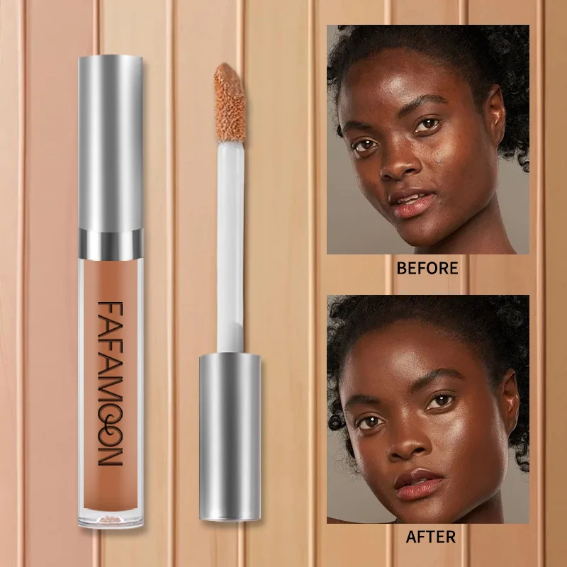 8 kleuren Vloeibare Concealer Foundation Corrector Anti Donkere Cirkel Sproet Waterdicht Blijvende Onzichtbare Poriën Concealer 2.5 ml