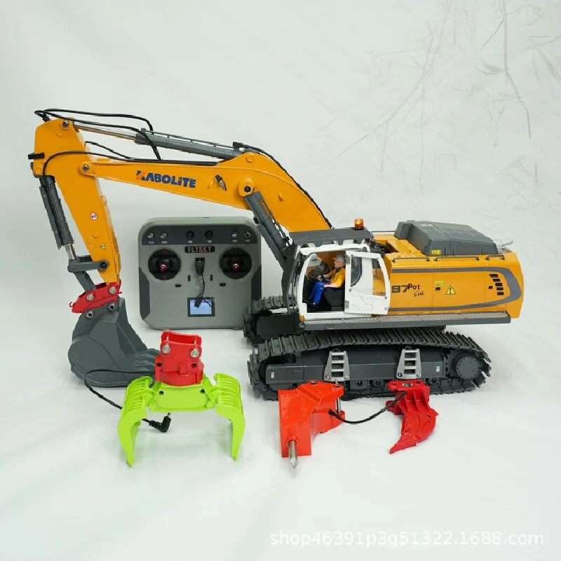 Kabolite K5901 1/18  Full Metal Rc Excavator 23ch Remote Control Engineering Vehicle Upgrade Of Huina 1599